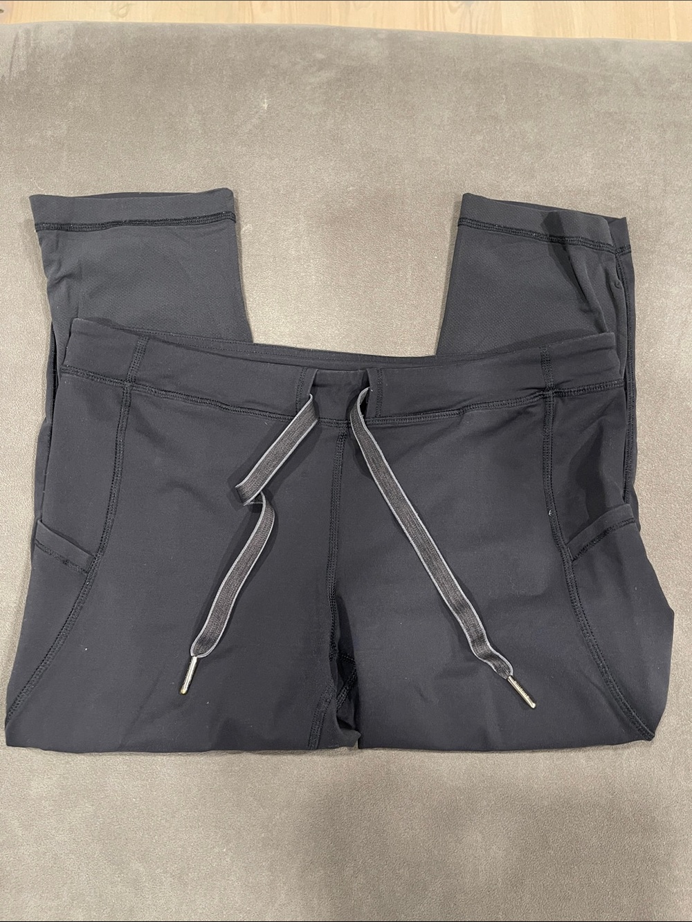 lululemon athletica Black Kids Drawstring Leggings